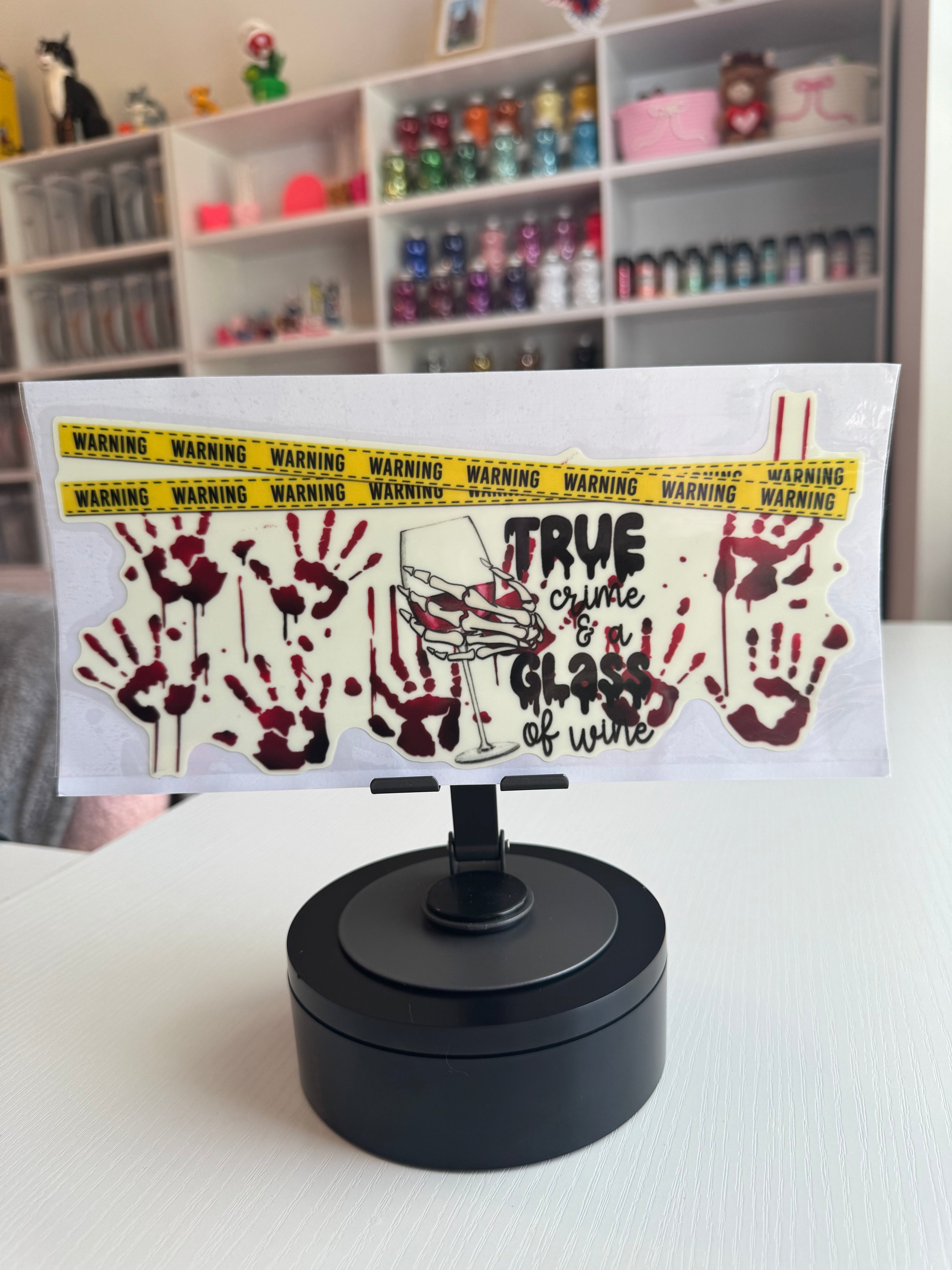 True crime and a glass of wine ￼