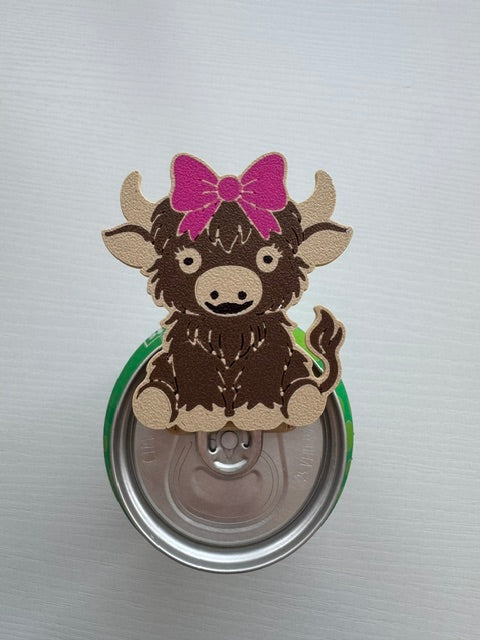 Highland Cow Can Opener / Keychain