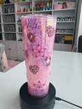 Pink Leopard Care Bears (24oz)
