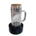 Custom Glass Cup (16oz with handle) with FREE Engraving